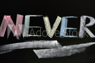 I’ll never (결코~하지 않겠다)